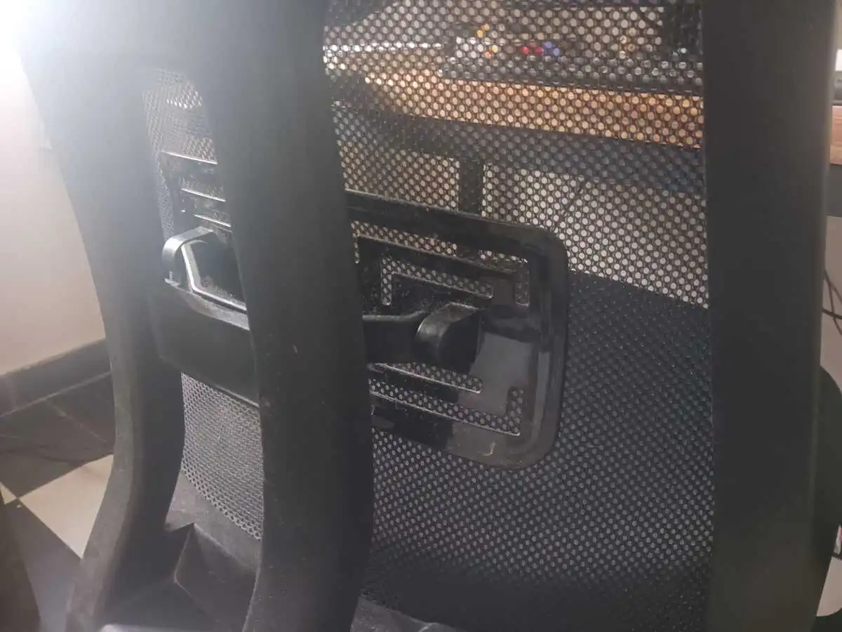Apoyo lumbar movil de silla ergonomica - pieza ajustable en altura para la zona lumbar